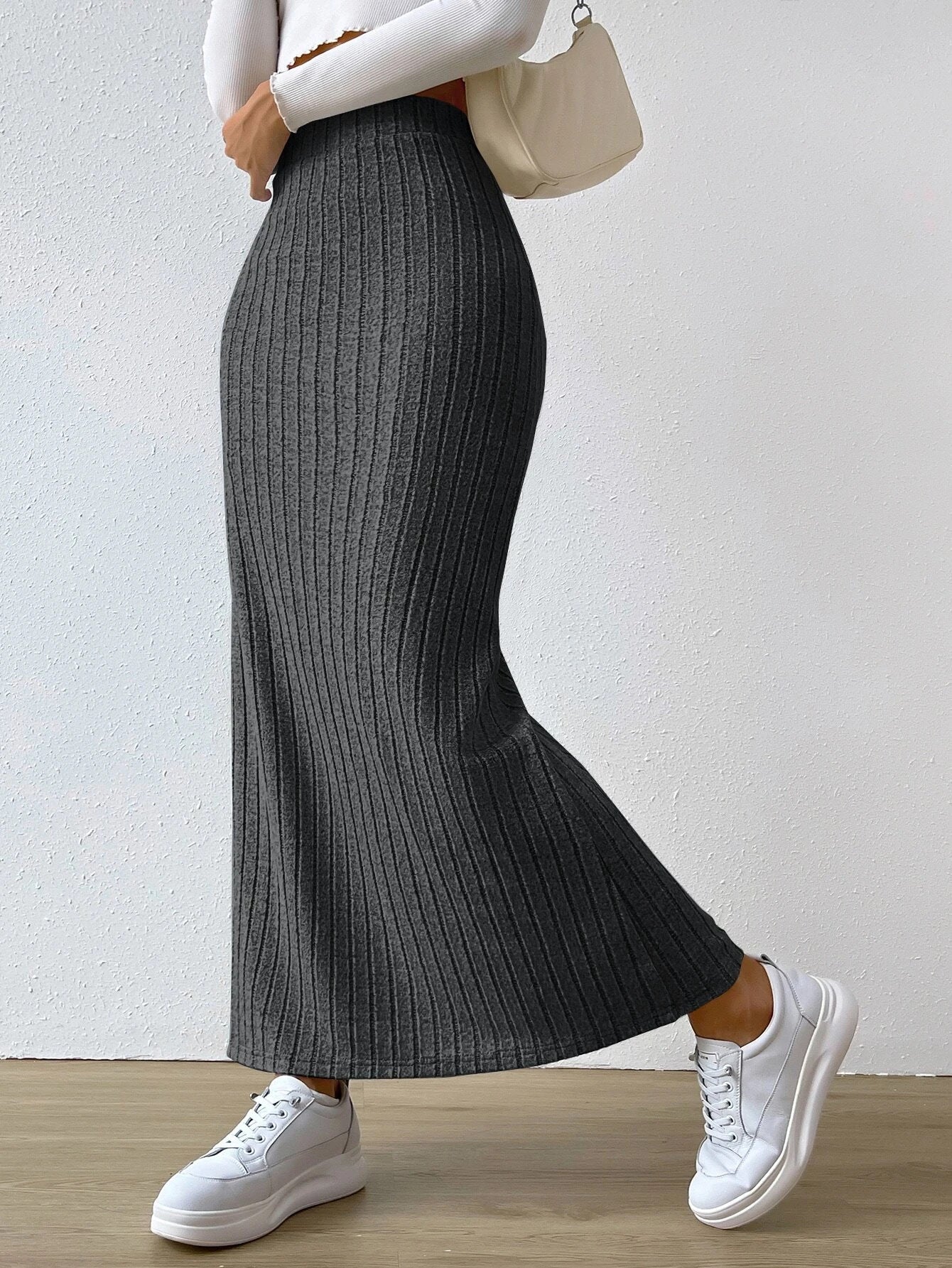 Sexy High Waist Knitted Long Skirts