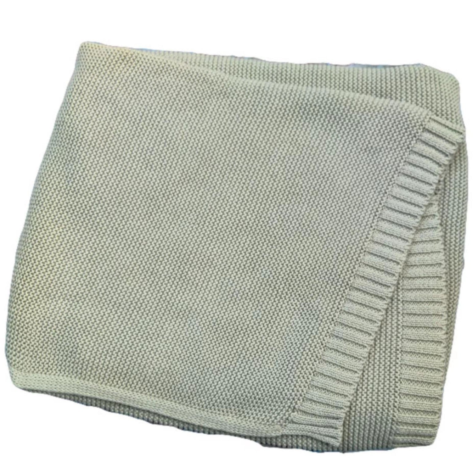 Soft Cotton Baby Blanket - Knitted Swaddle, Couch Throw, Nursing & Nap Blanket