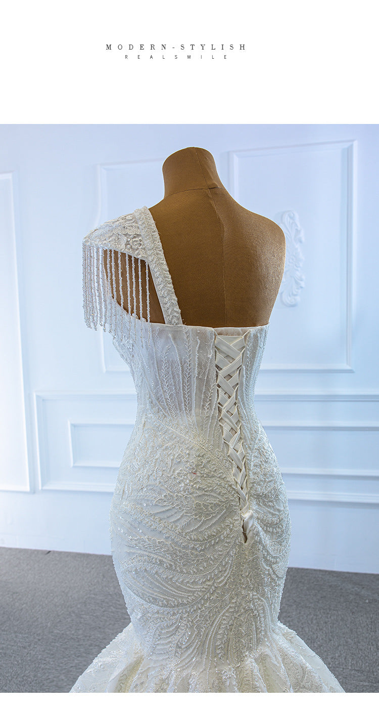 Sexy One Shoulder Mermaid Wedding Dresses