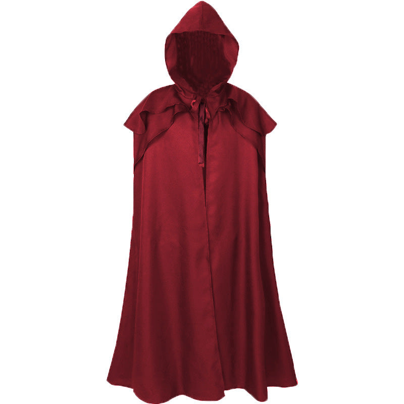 Medieval Renaissance Gothic Hooded Cape
