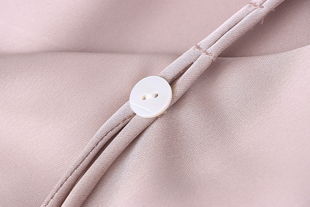 Elegant French Satin Slip Dress