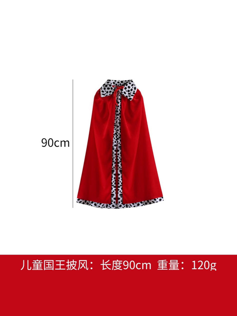 Halloween King Cape Costume for Kids & Adults