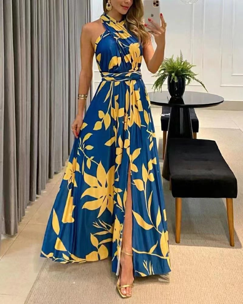 Sexy One Shoulder Sleeveless Long Dresses