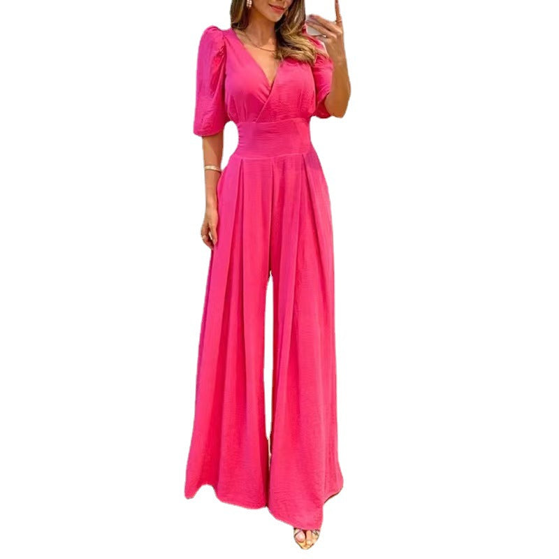 Casual Women Wide Legs Jumpsuits