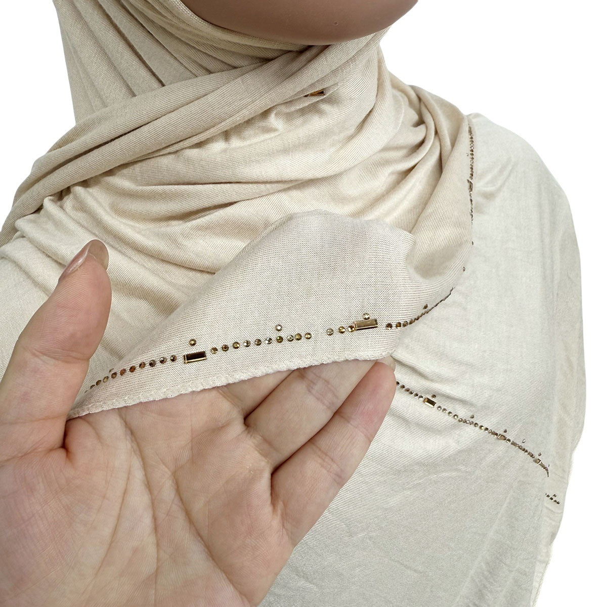 Soft Mercerized Cotton Long Headwrap Scarf