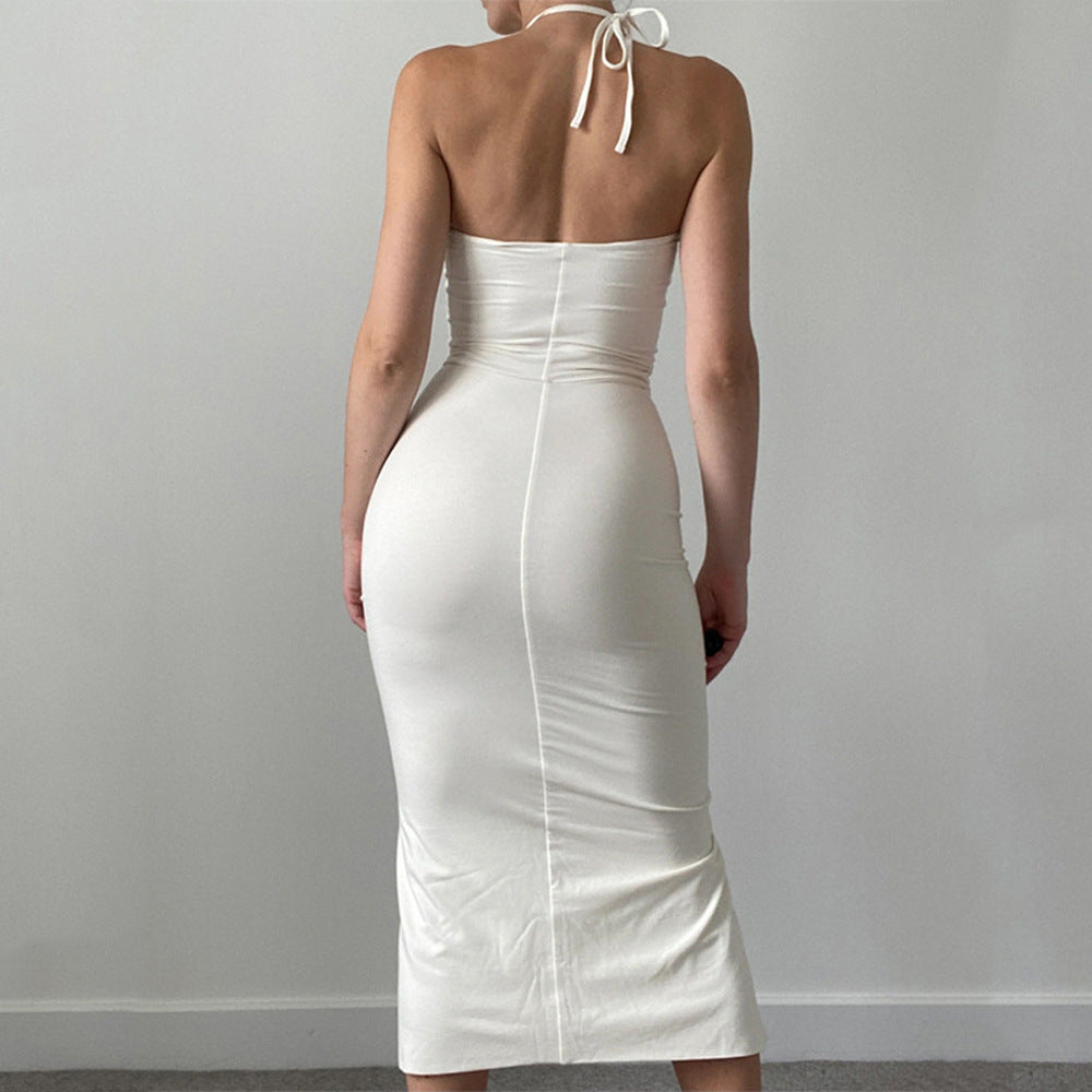 Sexy Strapless Drawstring Sheath Dresses-Dresses-Free Shipping at meselling99