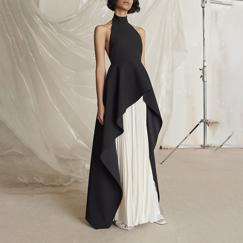 Women's Summer 2-Piece Set – Sleeveless Round Neck Waist-Cinching Slim-Fit Outfit