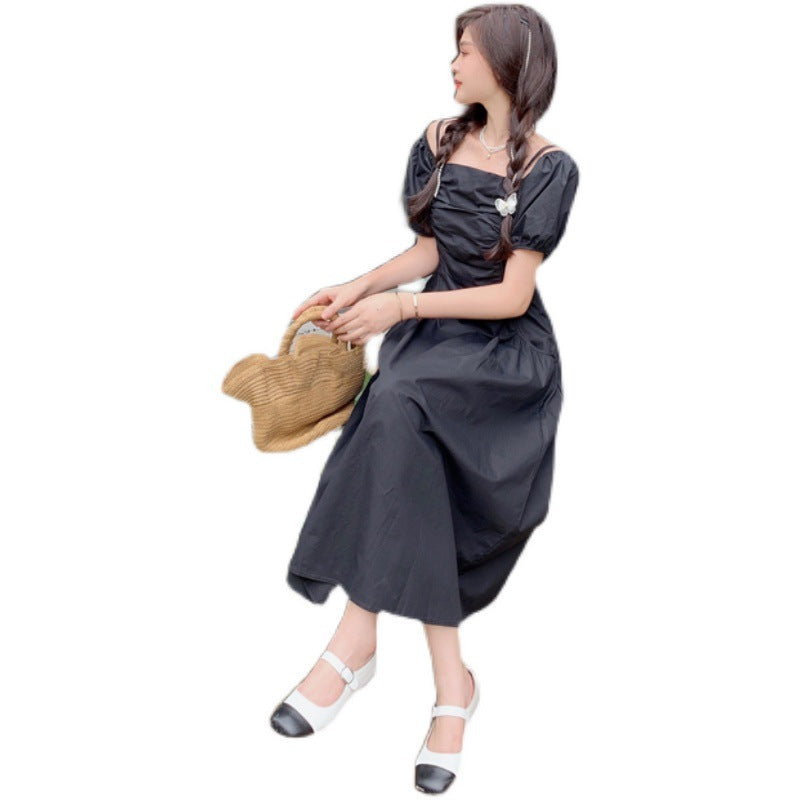 Off The Shoulder Summer Puff Sleeves Plus Sizes A-line Dresses