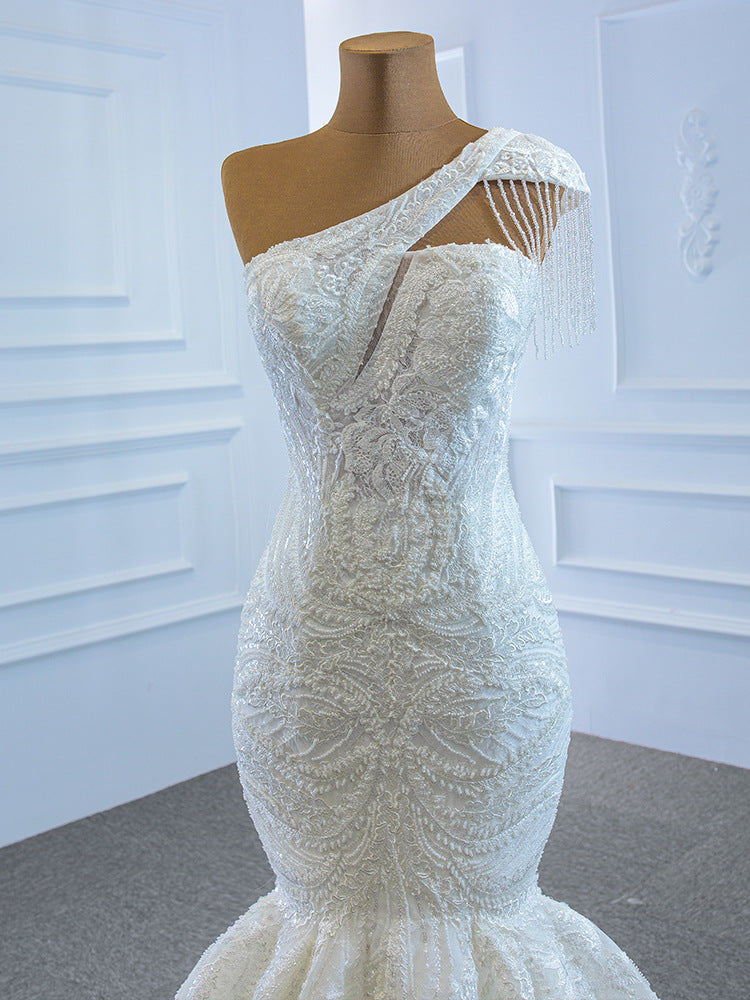 Sexy One Shoulder Mermaid Wedding Dresses