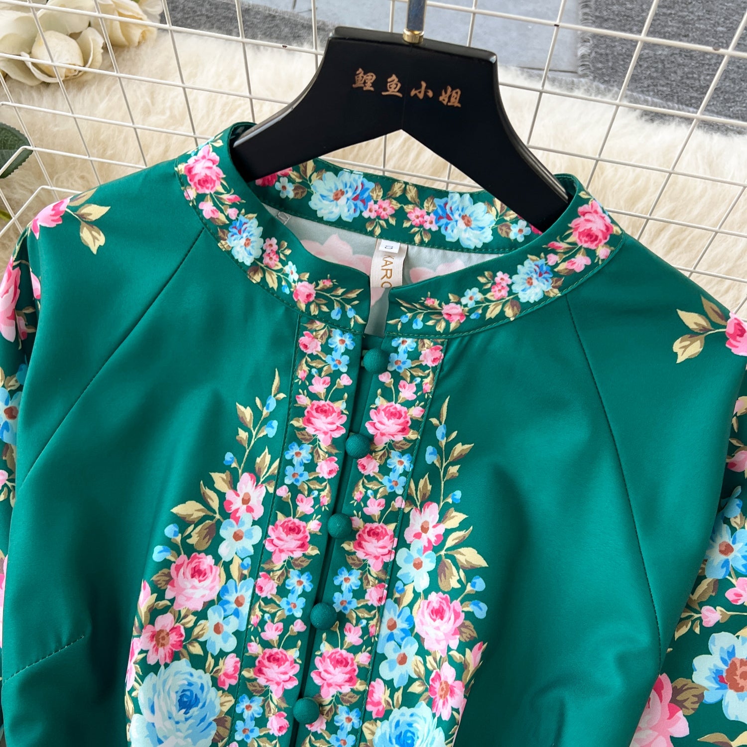 Vintage Court Floral Design Long Maxi Dresses