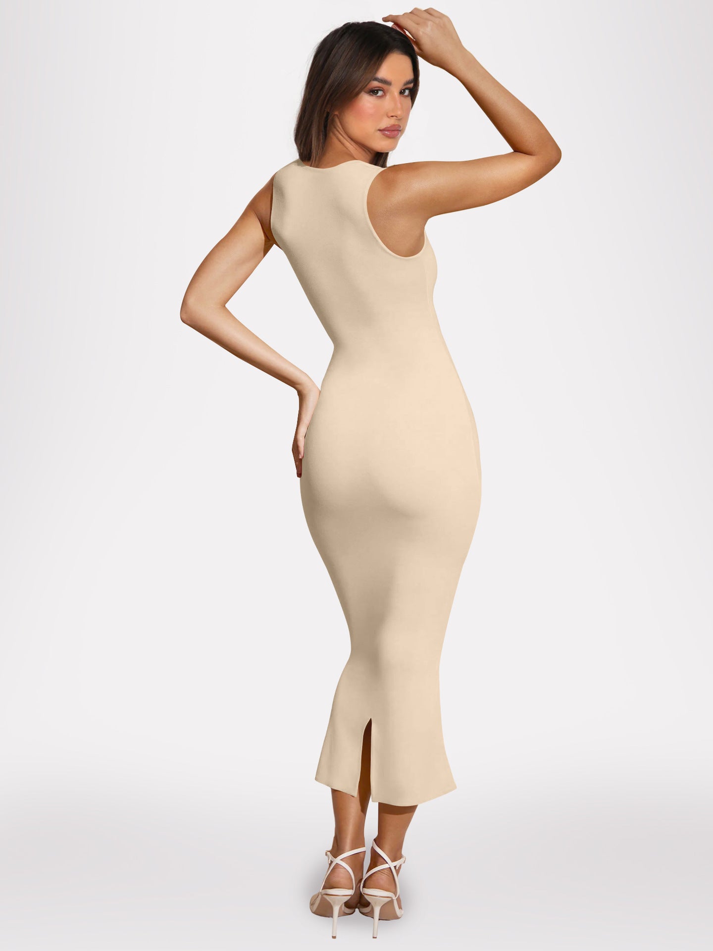 Sexy Split Front Knitted Long Sheath Dresses