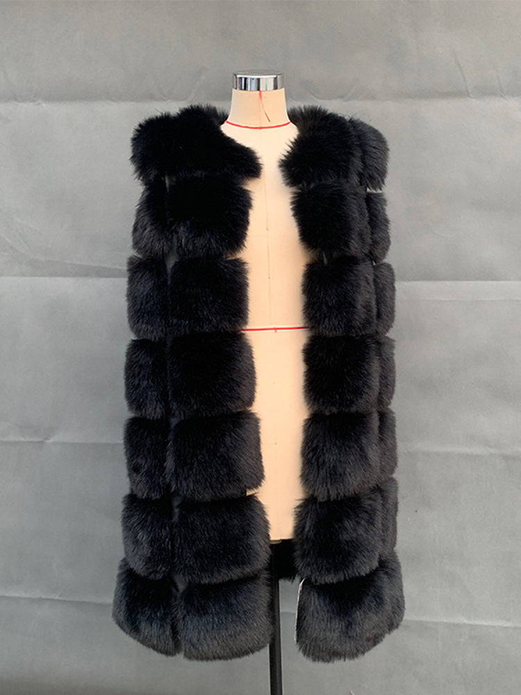 Fashion Faux Fur Winter Long Vest