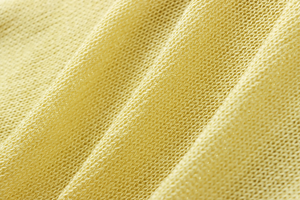 Linen-Blend Relaxed Knit Shirt Blouses