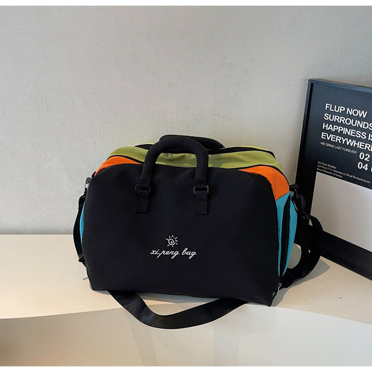 Oxford Color-Block Travel Tote