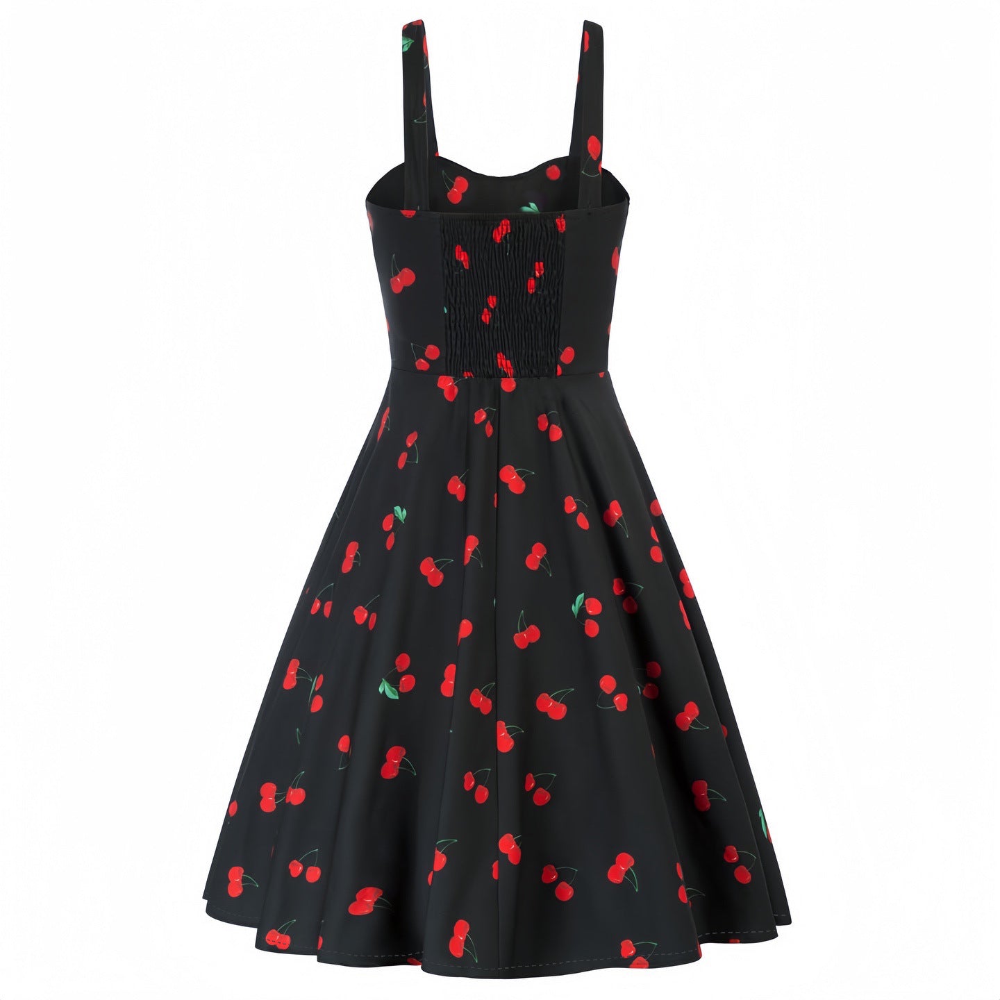Summer Floral Sundress for Women - Slim Fit Strappy Dress with Cute Print
