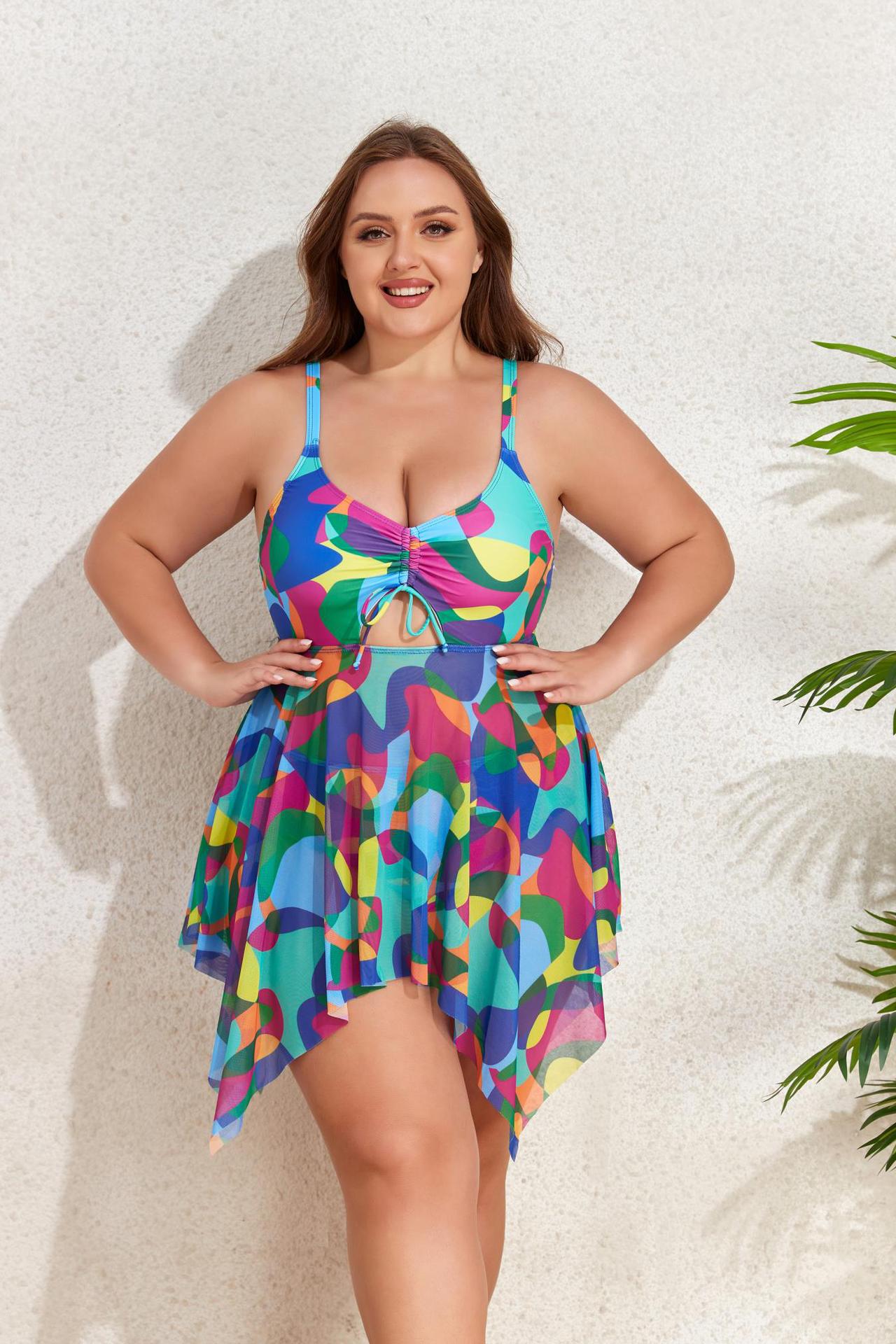 Plus Size High-Waisted Bikini  Suits