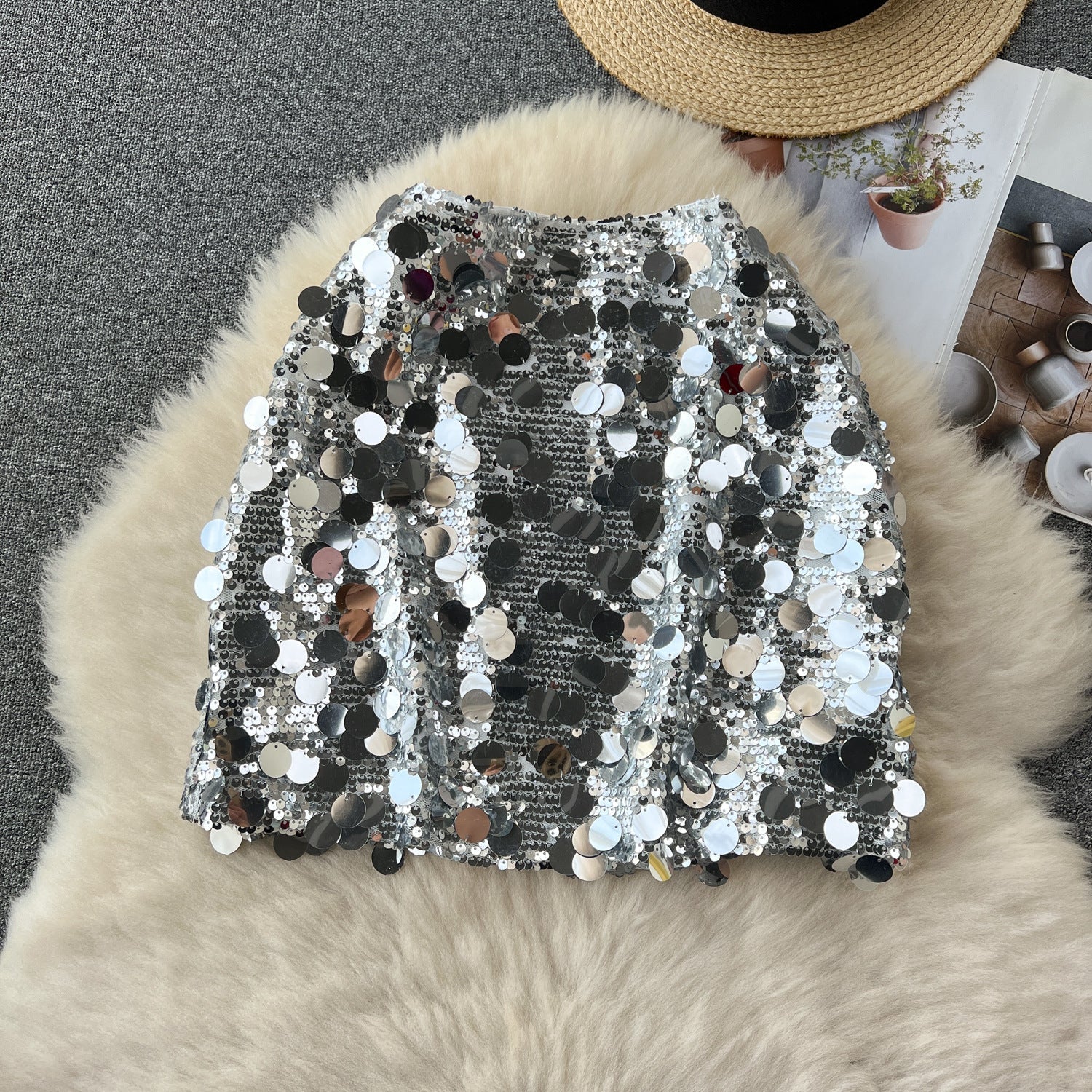 Sexy Sequined Summer A Line Mini Skirts