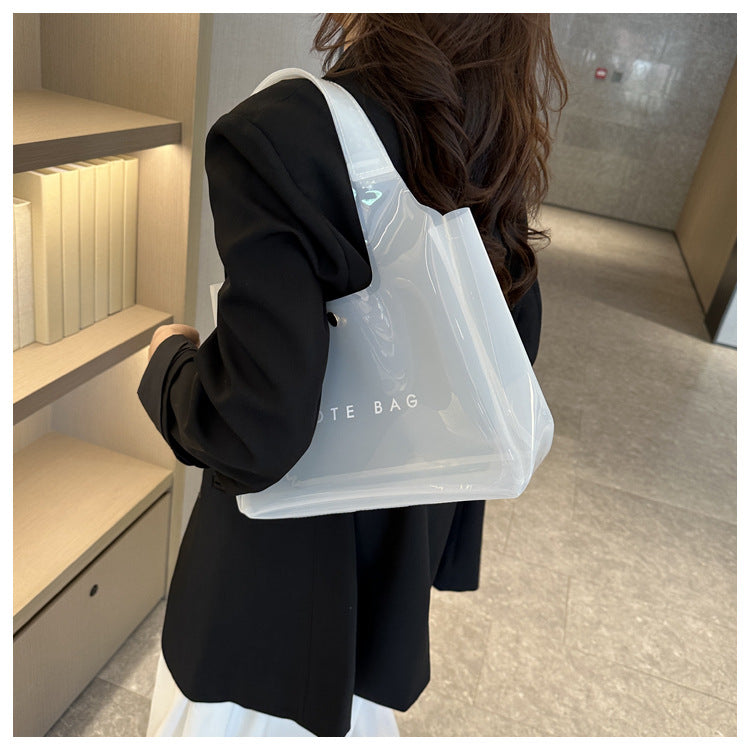 Chic PVC Clear Shoulder Bag