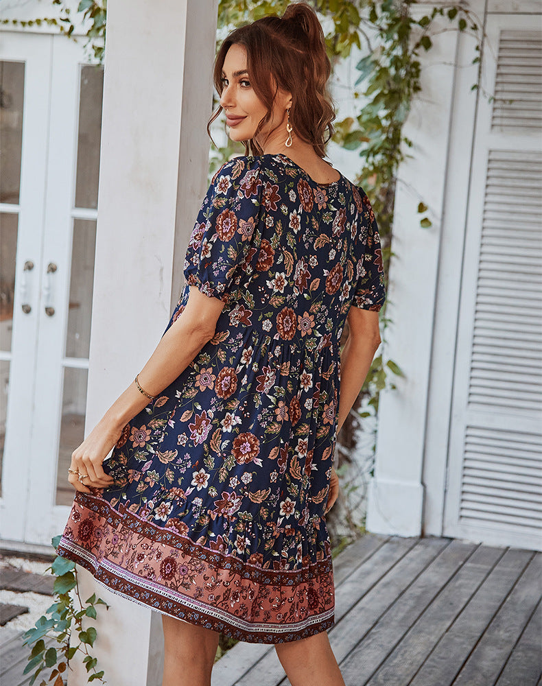 Casual Bohemian Summer Short Dresses