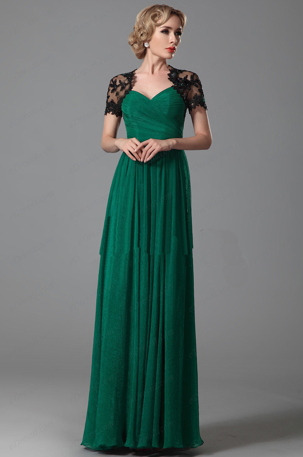 Elegant Chiffon Long Evening Dresses-Dresses-Free Shipping at meselling99