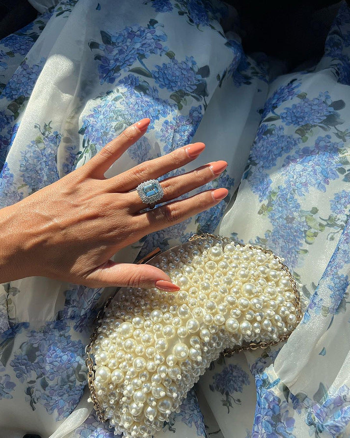 Elegant Off-Shoulder Long Chiffon Dress for Women