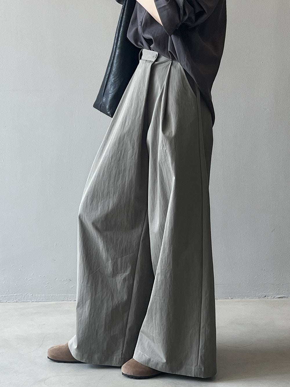 Women's Asymmetric Hem Wide-Leg Pants