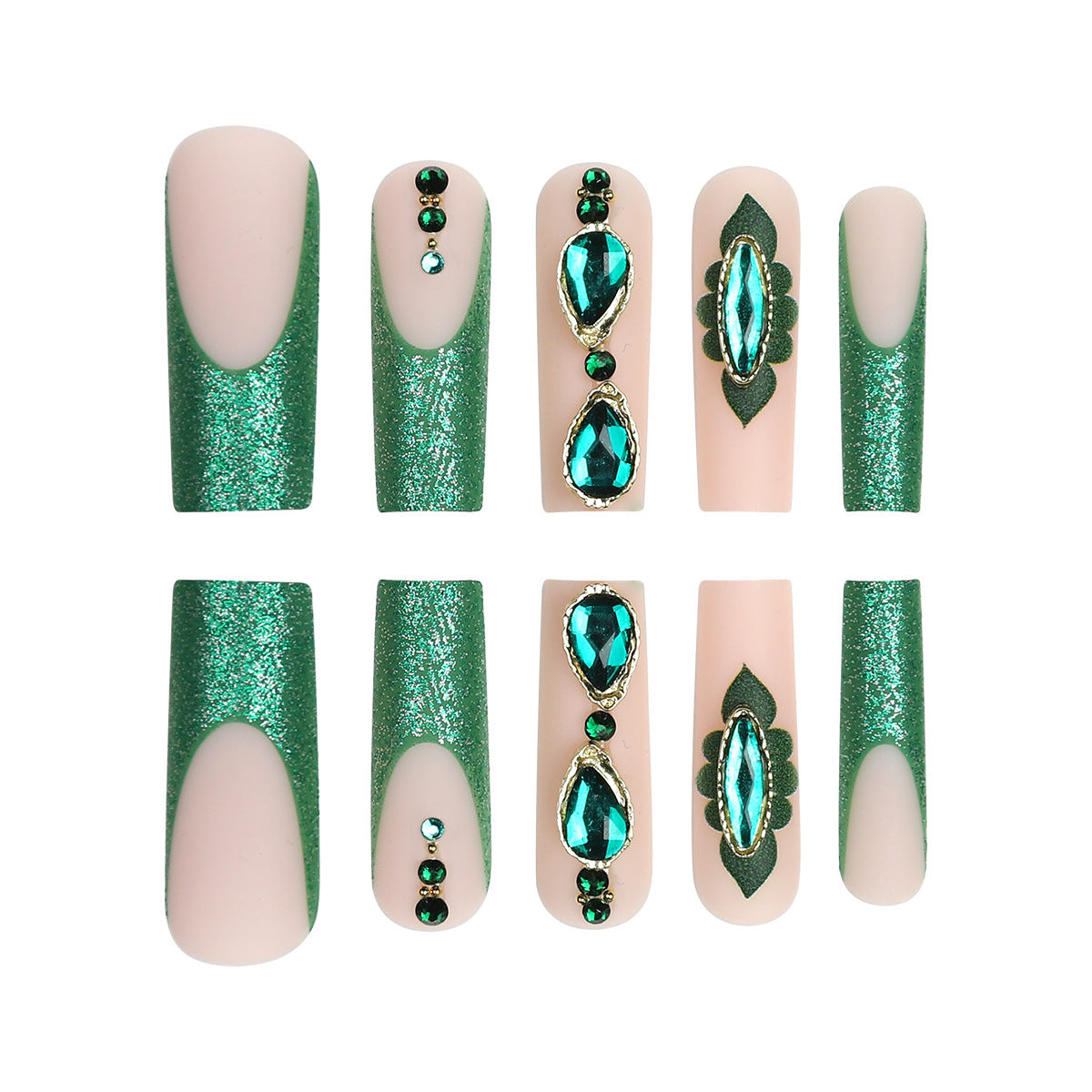 Detachable Turquoise Press on Nails