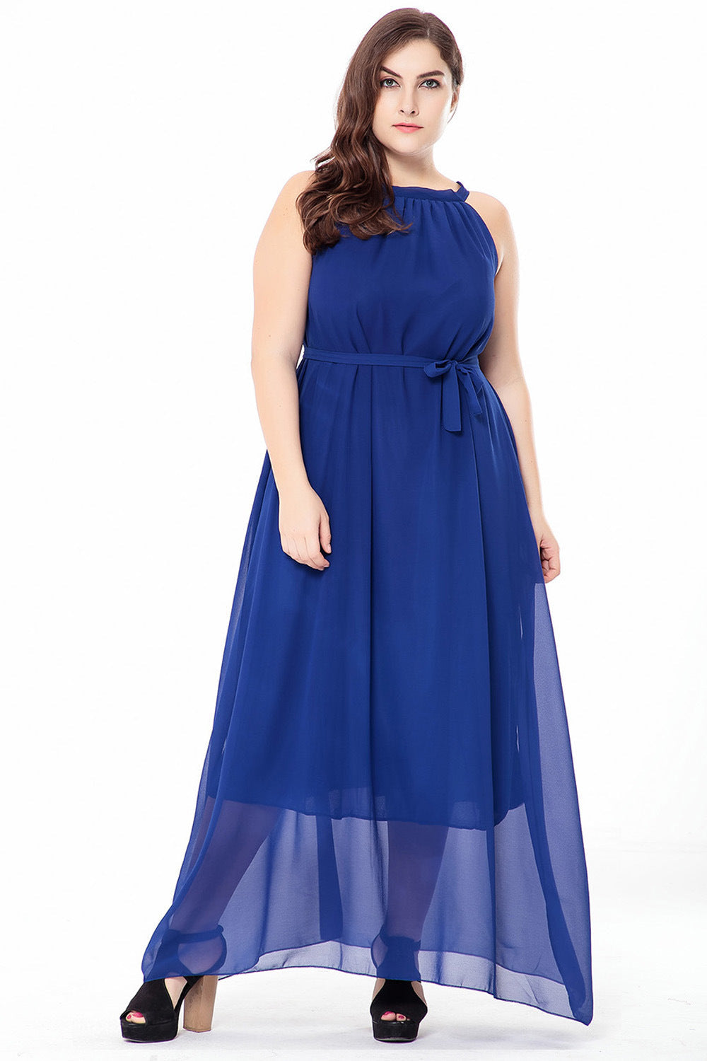 Summer Boho Plus Sizes Chiffon Dresses-Maxi Dresses-Free Shipping at meselling99