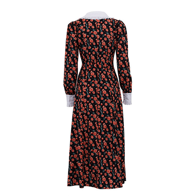 Women's Elegant Floral Print Dress