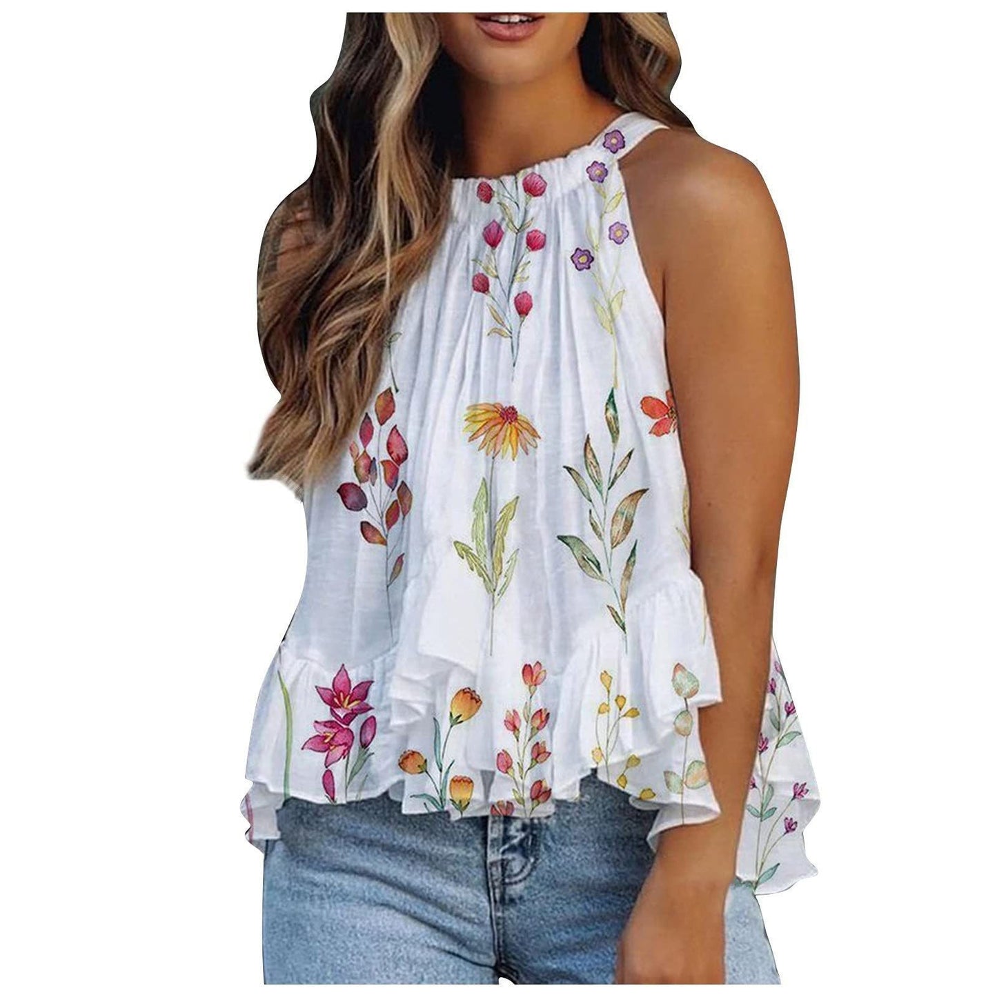 Sexy Halter Sleeveless Summer Tops