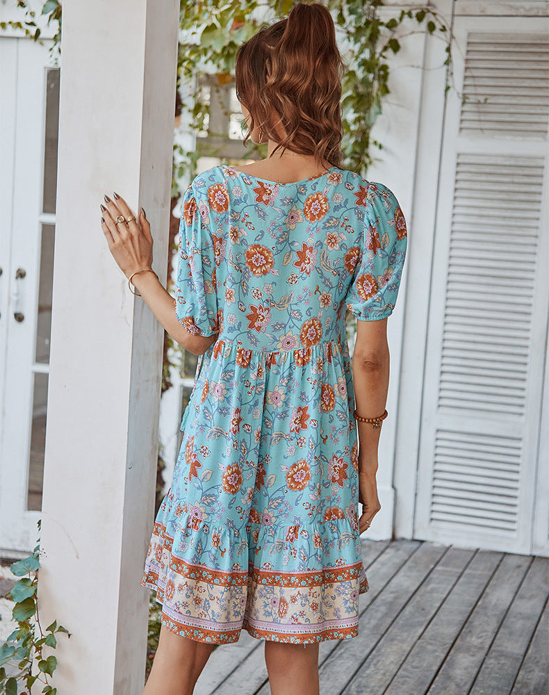 Casual Bohemian Summer Short Dresses