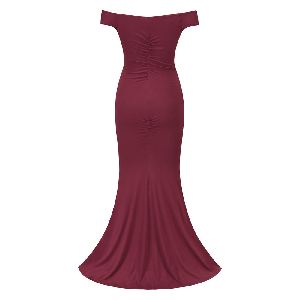 Sexy Backless Slim Women Evening Party Dresses-Dresses-Free Shipping at meselling99