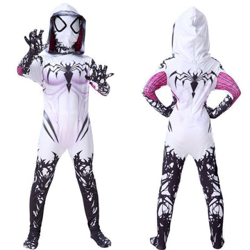 Halloween Kids Venom Gwen Cosplay Bodysuit