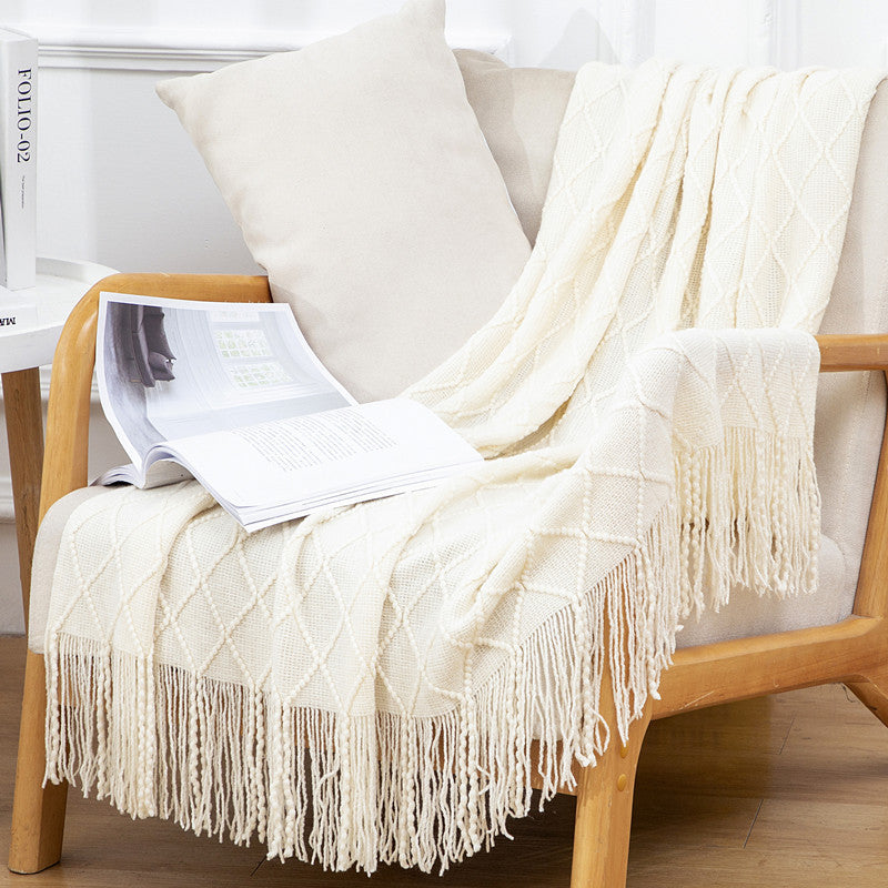 Boho Fringe Sofa Blanket