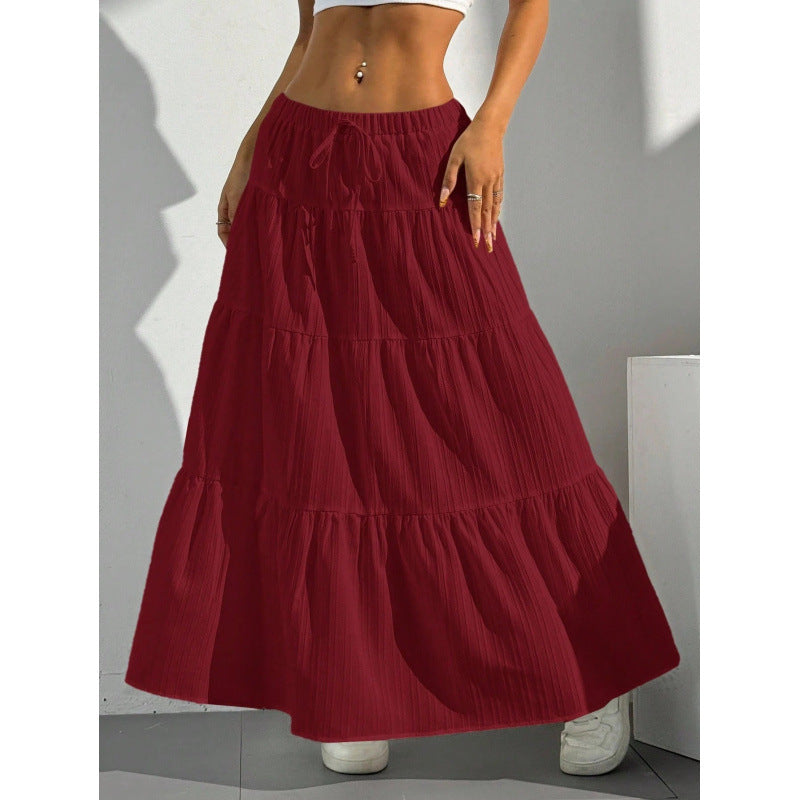 Women's High-Waisted Flowy Maxi Skirt