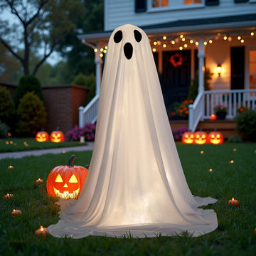 Glowing Ghost Decor - Halloween Porch & Yard Prop