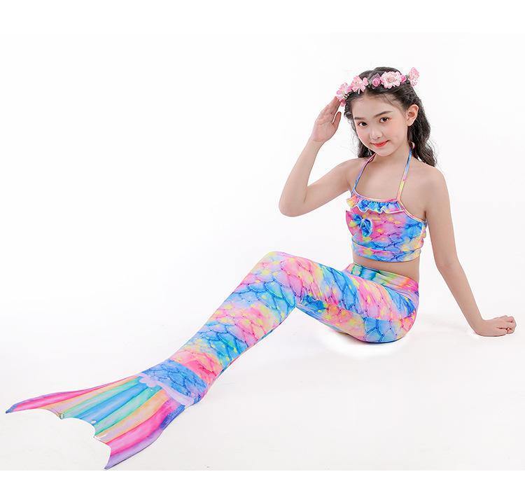 Grils Summer Mermaid Dress&Bikini-STYLEGOING