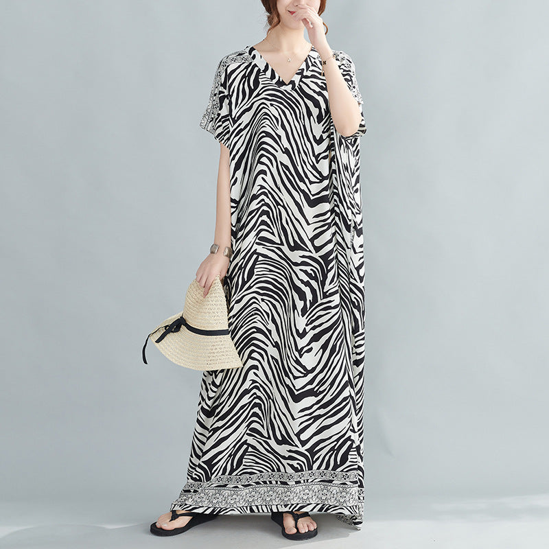Summer Zebra Design Long Dresses-Dresses-The same as picture-One Size-Free Shipping at meselling99