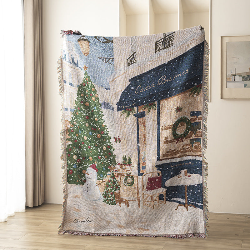 Christmas Gift Blankets - Holiday Decor Throws for Sofa, Bed & Wall