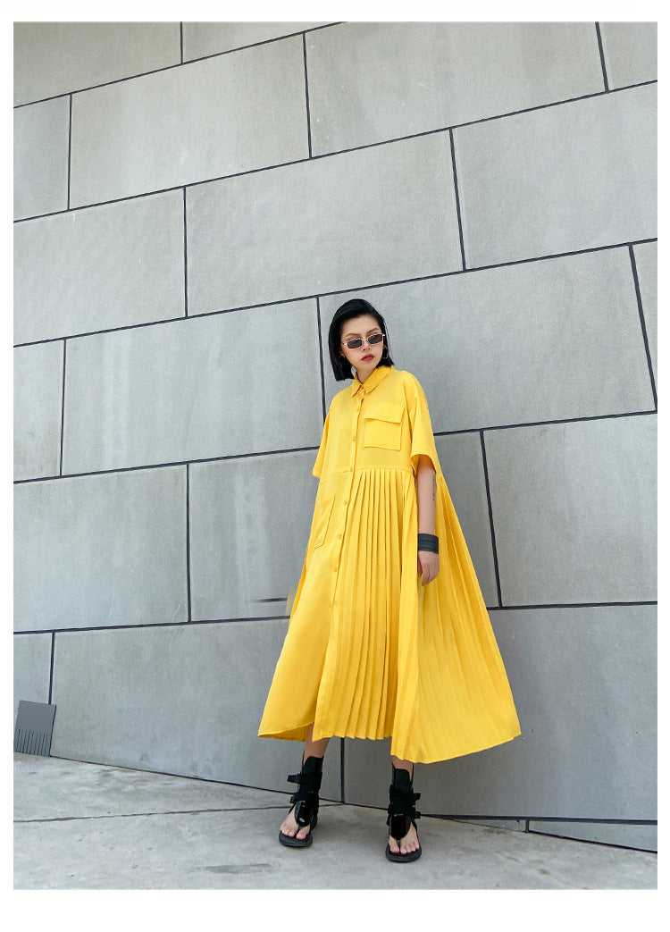 Designed Summer Short Sleeves Long Cozy Dresses-Dresses-Free Shipping at meselling99