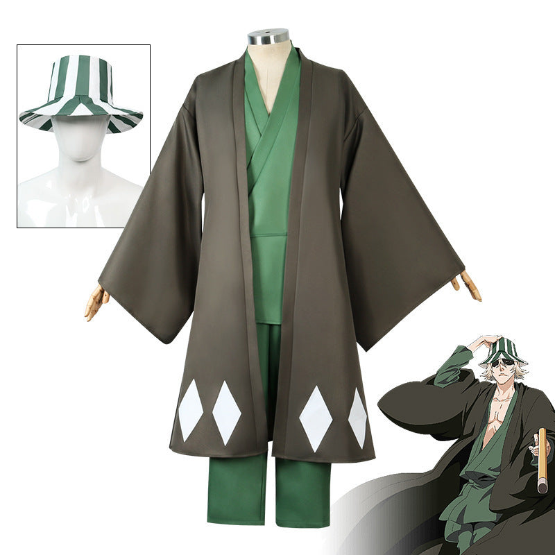 Bleach Urahara Kisuke- Anime Cosplay Costume Fisherman Cap