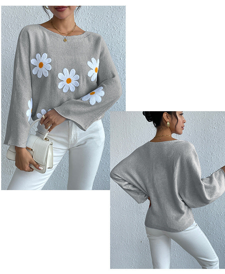 Casual Off The Shoulder Knitted Pullover Sweaters