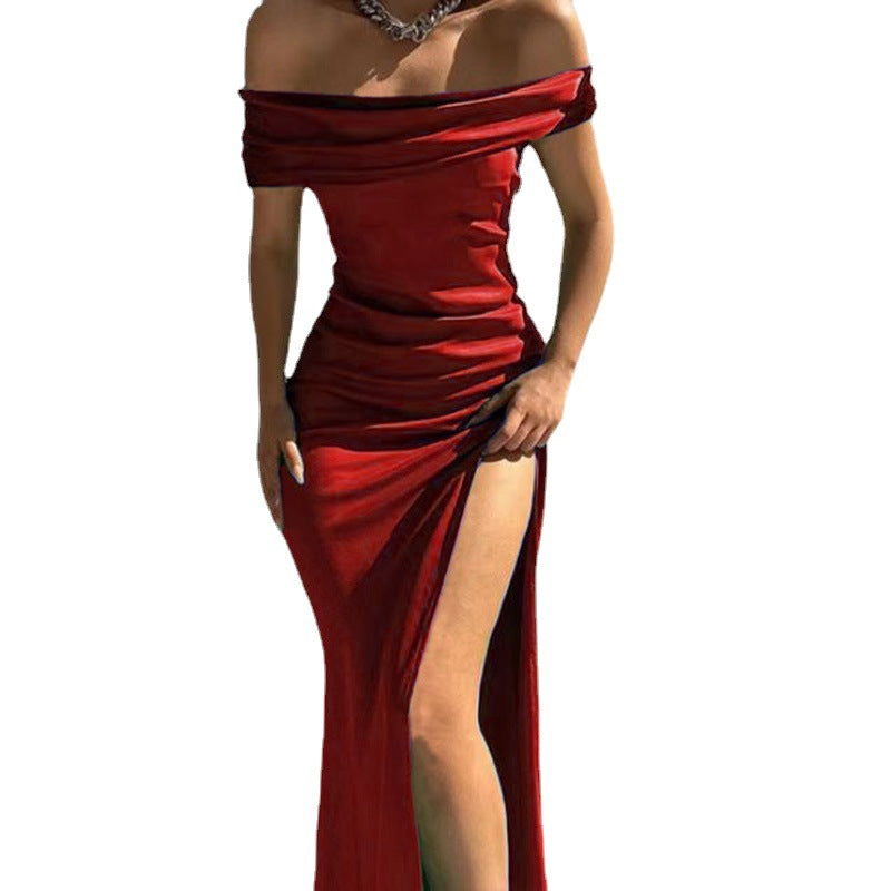 Sexy Off The Shoulder Evening Party Dresses-Dresses-Free Shipping at meselling99