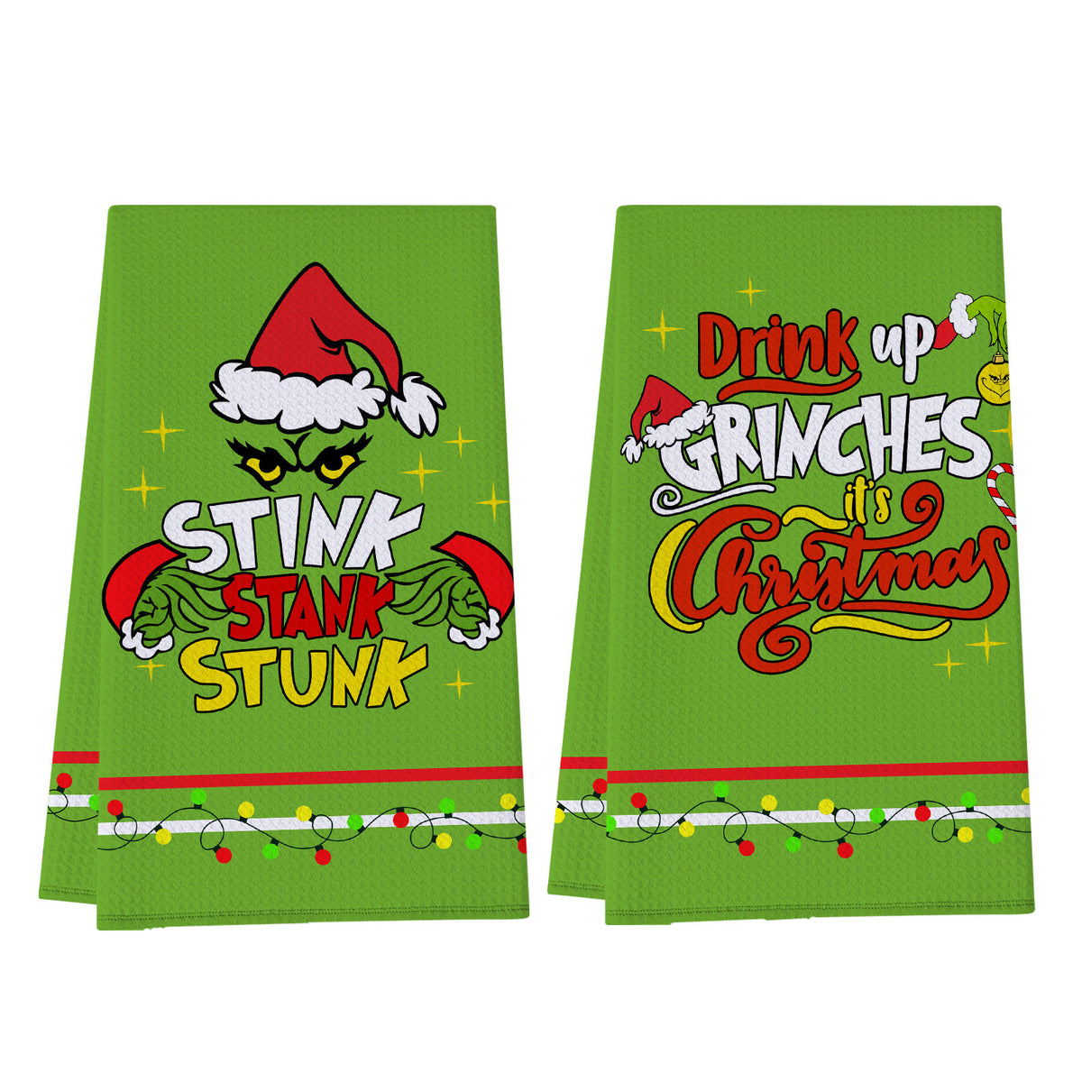 Grinch Christmas Kitchen Towel