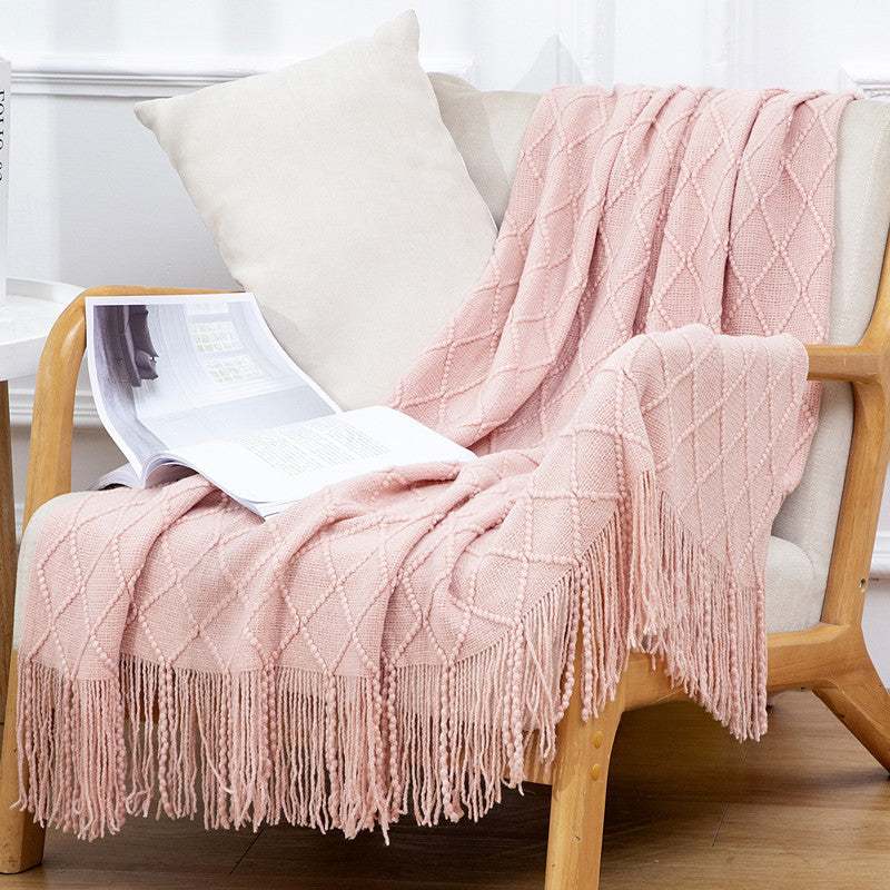 Boho Fringe Sofa Blanket