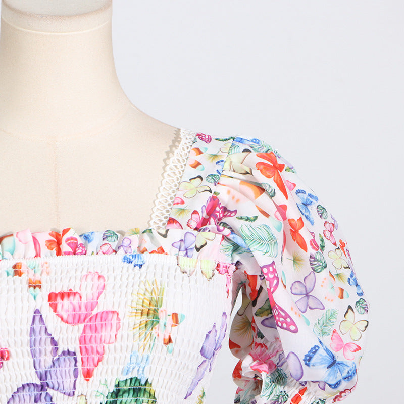 Summer Boho Vacation Style Top & Skirt Set