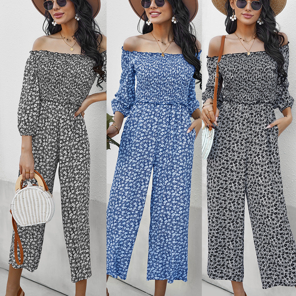 Fashion Off The Shoulder Women Jumpsuits Rompers