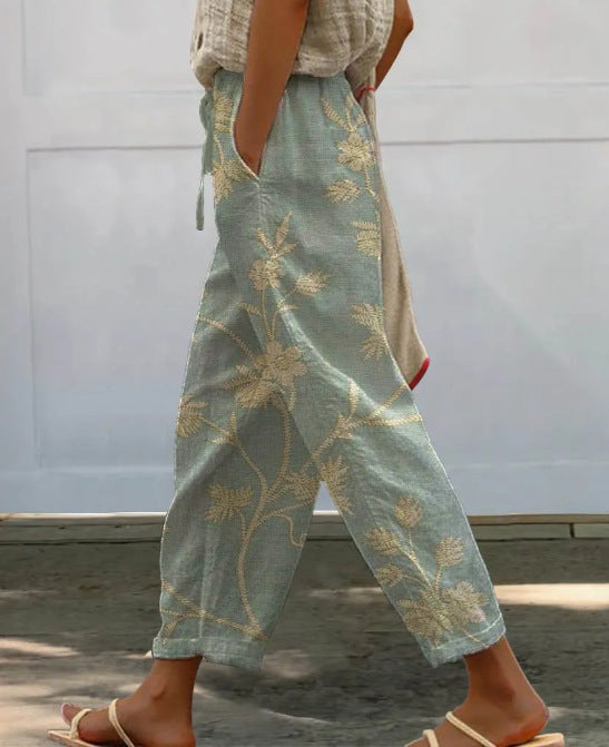 Casual Women Drawstring Elastic Waist Pants