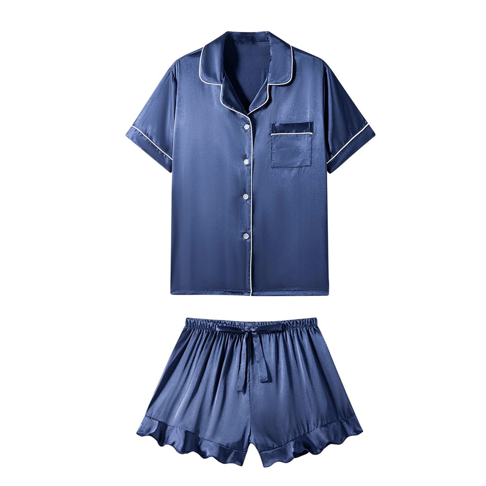 Casual Satin Summer Pajamas Suits for Women