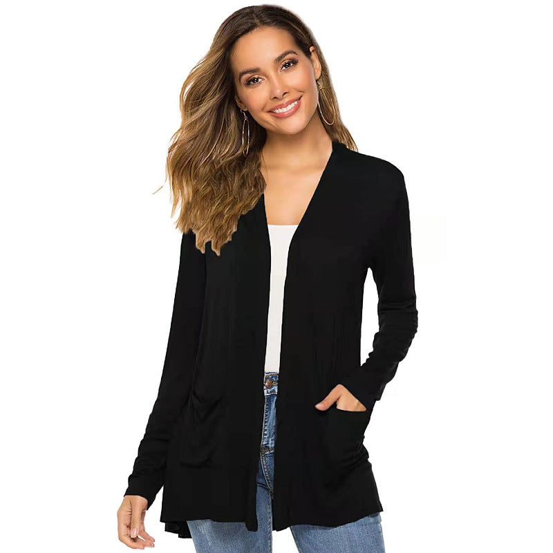 Summer Long Sleeves Women Cardigan Coats